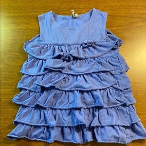 Blue Ruffled Kids dress